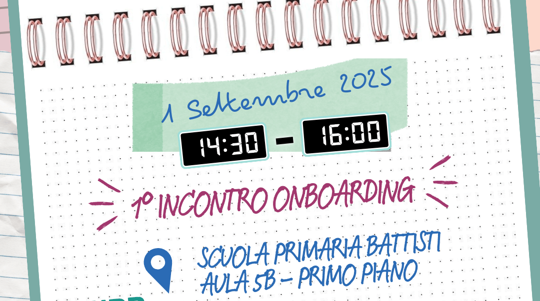 1° incontro Onboarding 1/09/2025