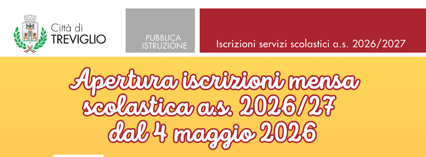 apertura iscrizioni mensa 26-27