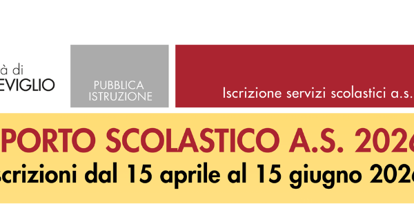apertura iscrizioni trasporto scolastico 26-27