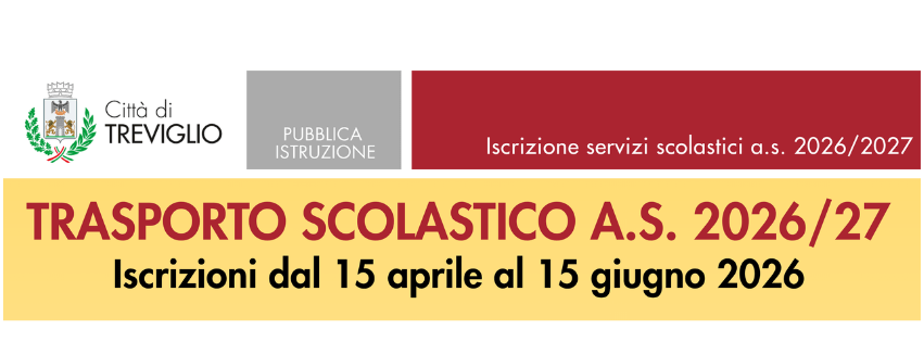 apertura iscrizioni trasporto scolastico 26-27